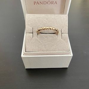 Pandora 14k Heart Ring
